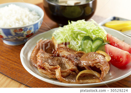 Pork ginger set grilled meal 30529224