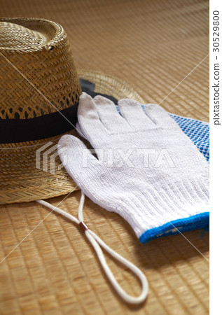 Gloves and straw hats 30529800