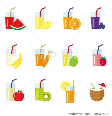 Juice icon set - Stock Illustration [30529820] - PIXTA