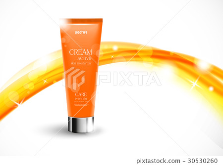 Body cream cosmetic ads template 30530260