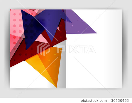 Triangle business print template 30530463