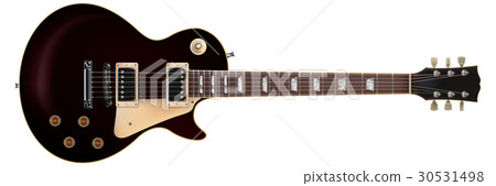 Classic electric guitar on white background 30531498