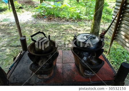 Thai stove, cooking tool. Traditional charcoal bur 30532150