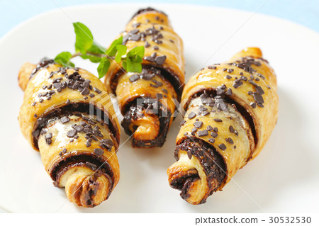 Chocolate chip croissants Chocolate chip croissants 30532530