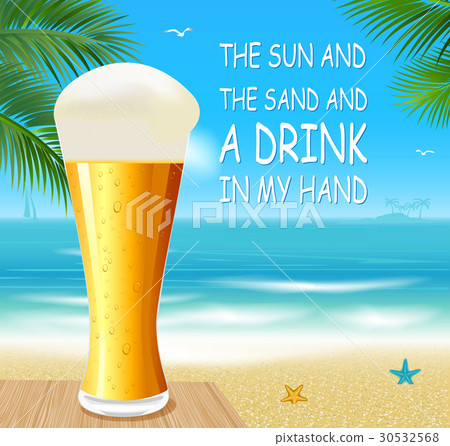 Beer on a beach 30532568