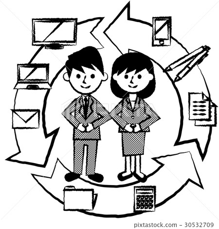 Worker male female whole body 30532709