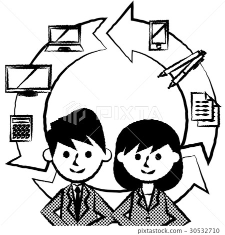 Worker male female upper body 30532710