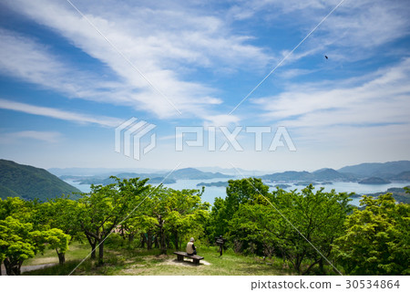 Hiroshima prefecture Mihara city Setonaikai brush Kageyama 30534864