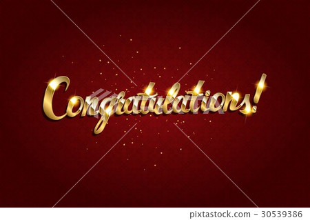 Congratulations. Hand lettering. Congratulations. Hand lettering. 30539386