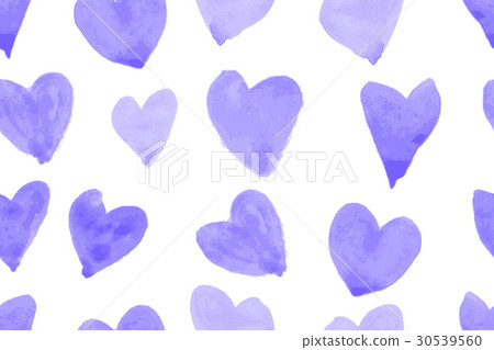 seamless pattern with watercolor hearts seamless pattern with watercolor hearts 30539560