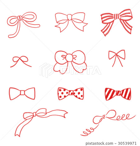 Handwritten ribbon red Handwritten ribbon red 30539971
