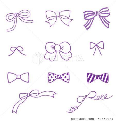 Handwritten ribbon purple Handwritten ribbon purple 30539974