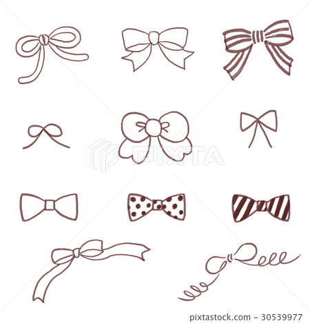 Handwritten ribbon brown Handwritten ribbon brown 30539977