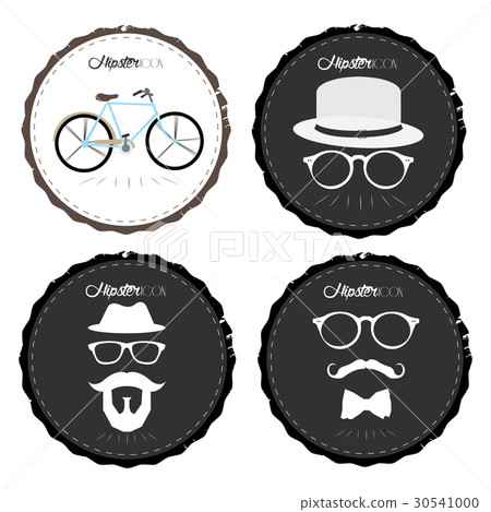 Set of hipster labels Set of hipster labels 30541000