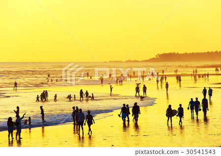 Walking on the beach. Bali 30541543