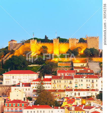 Lisbon Castle at twilight, Portugal Lisbon Castle at twilight, Portugal 30541556