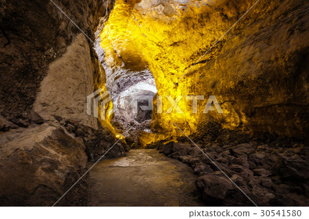 Cueva de los Verdes, picturesque volcanic cave 30541580