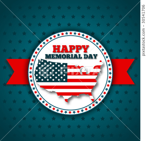 Happy Memorial Day greeting card. 30541706