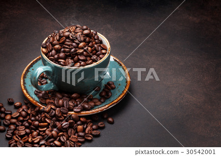 Coffee cup with beans Coffee cup with beans 30542001