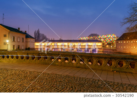 Strasbourg. Vauban Dam at night. Strasbourg. Vauban Dam at night. 30542190