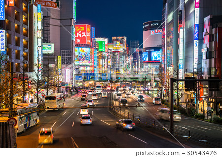 "Tokyo Metropolis" night view of Shinjuku 30543476