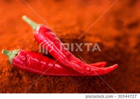 chili red hot pepper, concept of popular spice - 30544727