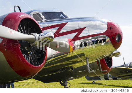Lockheed Electra 10A vintage airplane standing on Lockheed Electra 10A vintage airplane standing on 30544846