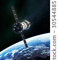 Russian Spacecraft In Outer Space 30544885