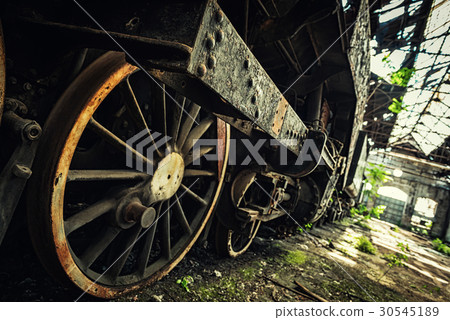 Part of an old industrial train Part of an old industrial train 30545189