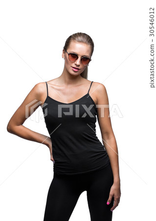 Portrait of the young sexual sporty blonde wearing Portrait of the young sexual sporty blonde wearing 30546012