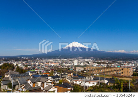 Fuji Fujinomiya city sky blue sky [Shizuoka prefecture] 30546249