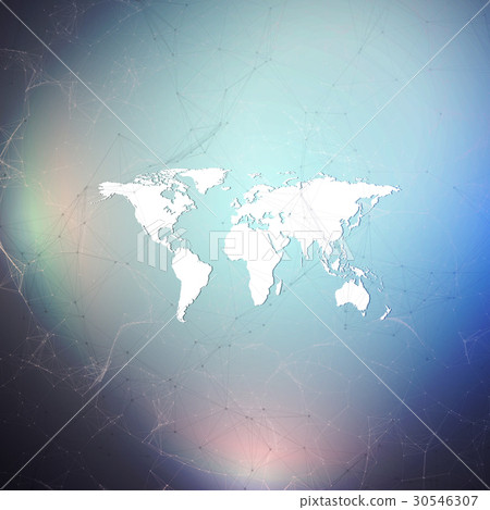 Abstract futuristic background with connecting 30546307