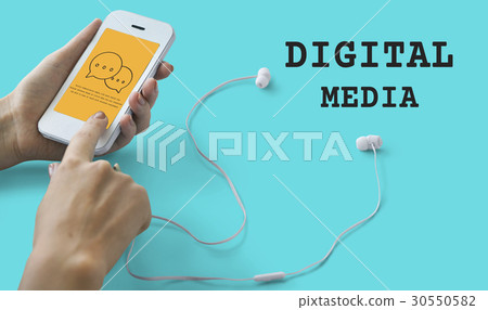 Digital Connection Technology Social Media 30550582