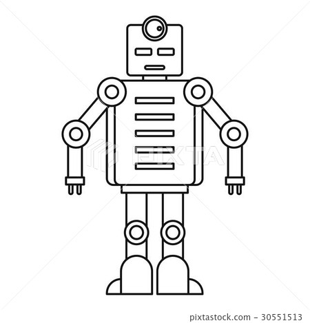 Robot icon, outline style - Stock Illustration [30551513] - PIXTA