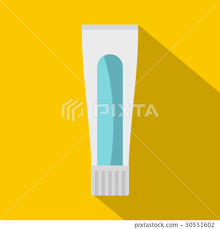 Tube of toothpaste icon, flat style - Stock Illustration [30551602] - PIXTA