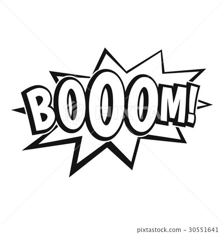 Boom, explosion bubble icon, simple style Boom, explosion bubble icon, simple style 30551641