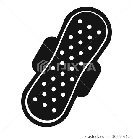 Sanitary napkin icon, simple style 30551642