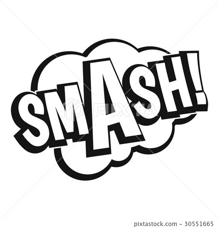 Smash Comic Book Style Expression Stock Illustration - Download