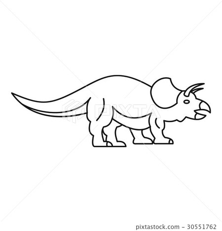 moving dinosaurs clipart outline