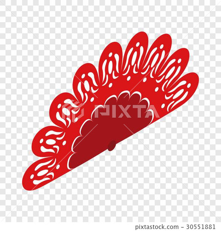 Red fan isometric icon - Stock Illustration [30551881] - PIXTA