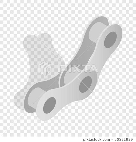 Bicycle chain links isometric icon Bicycle chain links isometric icon 30551959