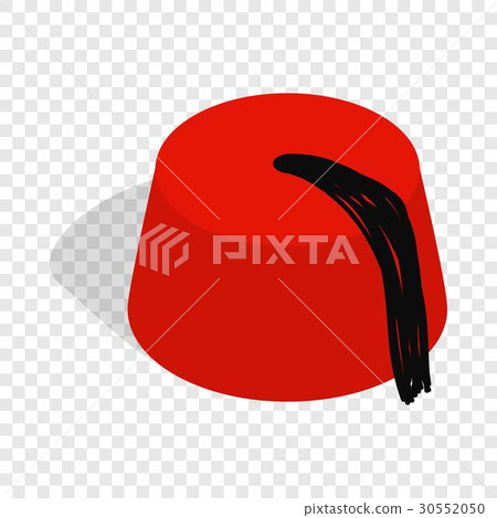 Turkish hat, fez isometric icon 30552050