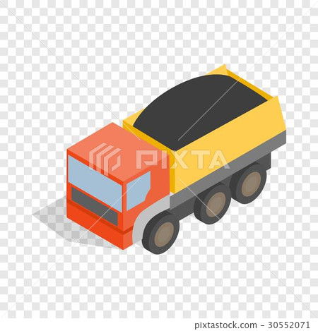 Dump truck isometric icon 30552071