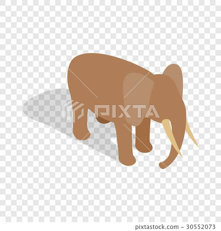 Elephant isometric icon 30552073