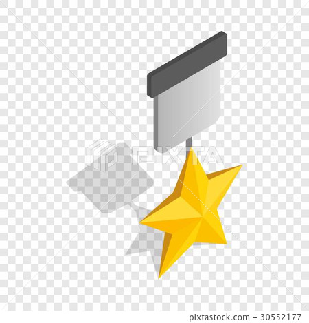 Order with star isometric icon 30552177