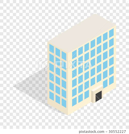 Office building isometric icon - Stock Illustration [30552227] - PIXTA