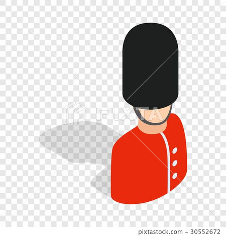 Royal guardsman isometric icon Royal guardsman isometric icon 30552672