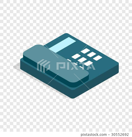 Landline isometric icon Landline isometric icon 30552692