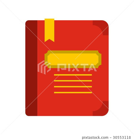 Tutorial with bookmark icon, flat style 30553118