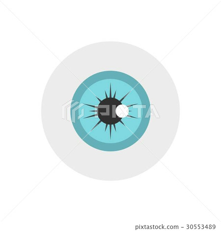 Eye icon, flat style - Stock Illustration [30553489] - PIXTA